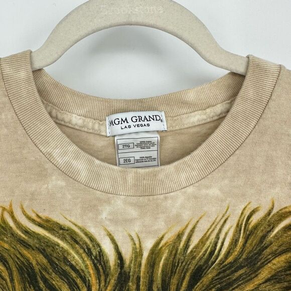 Vintage 1994 Liquid Blue MGM Grand Lion Mens 2X T-Shirt All Over Graphic - Picture 8 of 13